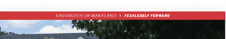 Guidelines for header at the top of all UMD-produced e-newsletters.