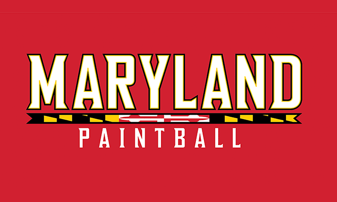 Example of prohibited use of the Terrafont style logo where the placement of content is correct, but the word "club" is missing in the team name for the Paintball club.